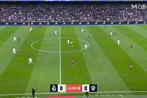 西甲-姆巴佩造點+點射阿森西奧破門 皇馬2-0萊萬特