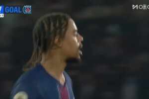  大巴黎扳回一城！巴爾科拉禁區(qū)內(nèi)推射近角破門！