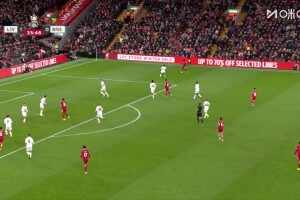 個人能力！弗林蓬內切左腳爆射破門，利物浦兩球領先