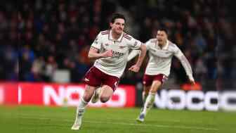  英超-賴斯雙響加布里埃爾送禮+破門 阿森納3-2逆轉(zhuǎn)伯恩茅斯