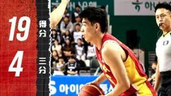 伤退！程帅澎飙4记三分得到19分集锦