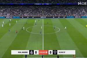 西甲-居萊爾驚天吊射巴爾韋德連續3場破門 皇馬4-1埃爾切