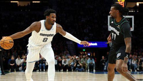 🏀灰熊力克森林狼 华子&莫兰特缺阵 JJJ28+12 戈贝尔16+16