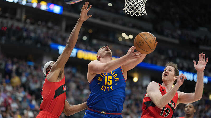 ??掘金力擒猛龍 約基奇22+8+9 穆雷31+6 珀爾特爾23+11