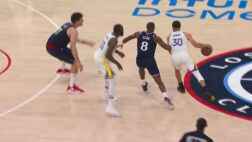 永遠相信！庫里生死時刻反繞撤步三分轟進！奠定勝局！