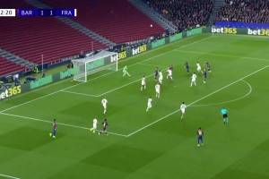 巴萨2-1反超法兰克福！亚马尔传中，孔德头球梅开二度