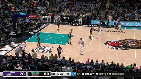 ??莫蘭特復(fù)出21+10灰熊憾負(fù)爵士！樂福20分鐘20+8 喬治39+6+8