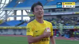  西海岸1-0领先！杨展彭门前用膝盖将球撞进球门