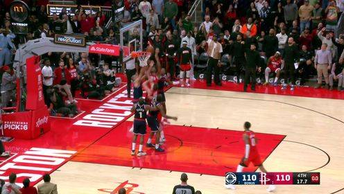 ?火箭让快船绝望的篮板能力！最后连3个补篮！阿门补中！