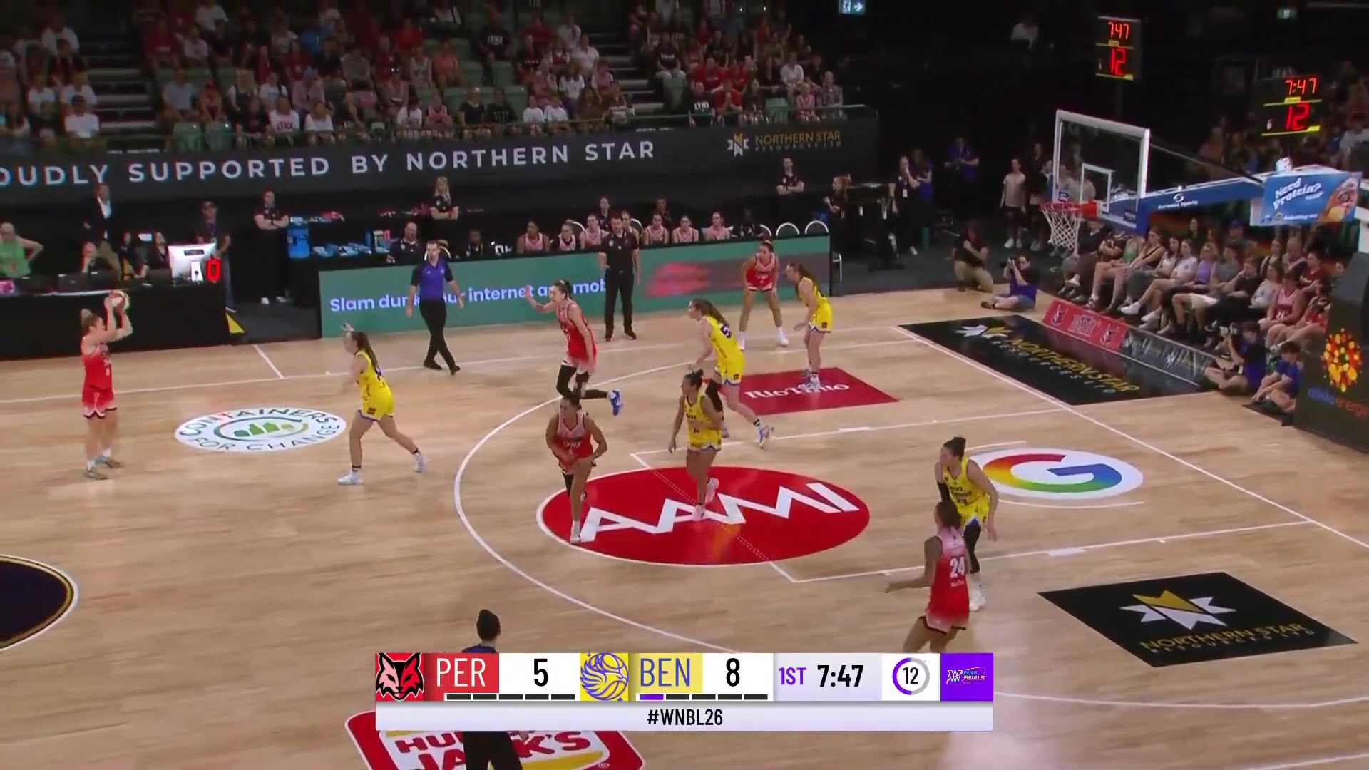 02月14日澳女籃季后賽半決賽G1 珀斯山貓女籃86-76本迪高精靈女籃 全場(chǎng)集錦