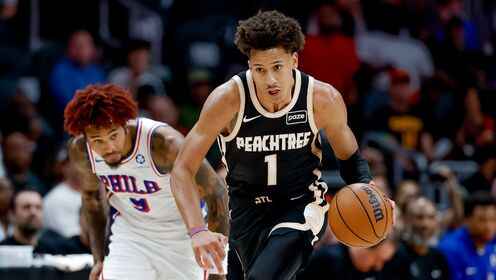 拿捏！杰倫&middot;約翰遜本賽季面對76人 場均30.0分11.0板7.8助1.8斷