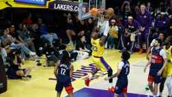 ??湖人大勝奇才 詹姆斯砍三雙 077禁賽&里夫斯低迷 海斯8中8