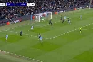 十人曼城扳回一球！哈蘭德推射破門，曼城仍1-4落后皇馬！