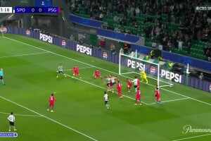 [进球视频]苏亚雷斯禁区左侧推射破门，葡萄牙体育1-0领先巴黎！