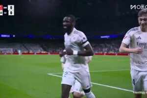 打破僵局！埃爾切球員解圍不遠，呂迪格不停球抽射破門