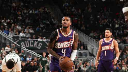 🏀太阳力擒雄鹿取3连胜 布克27+7 库兹马赛季新高33分 字母22分