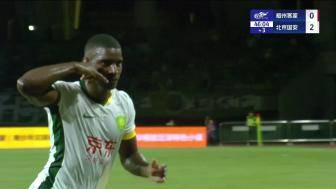 法比奥抽射双响&赛季第10球，国安2-0领先梅州