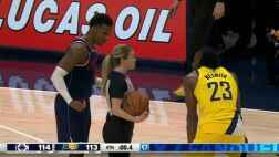 小卡標(biāo)志性中距離絕殺 僅給步行者留下0.4秒