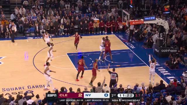 🏀布伦森23+5 米切尔31+5 莫布里22+8 尼克斯击败骑士取开门红