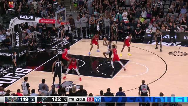 ?马刺8人上双力克鹈鹕 文班18+18 福浚浚浚浚？？？怂垢闯24分 墨菲41分