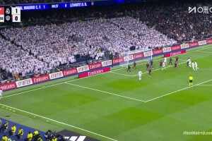 干脆利落！阿森西奧接角球傳中頭球破門，皇馬兩球領先！