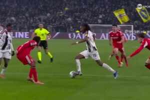  尤文打破僵局！圖拉姆禁區內勁射近角破門！本菲卡門將撲救不及！