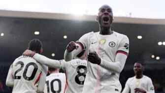  英超-帕爾默戴帽佩德羅2造點 切爾西3-1狼隊距前四1分