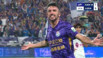 津門虎1-0領先英博 基萊斯接王秋明助攻破門