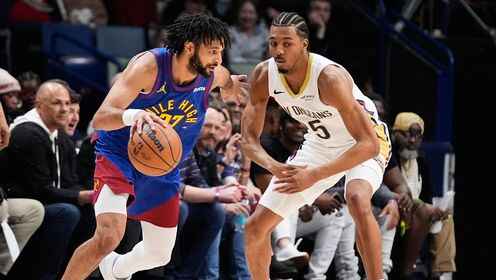 ??掘金險(xiǎn)勝鵜鶘 賈馬爾&middot;穆雷35+9 沃特森31+7+5 墨菲31+5