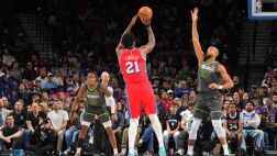 正負值+15最高！恩比德17中6拿19分13板7助3帽 罰球7中6