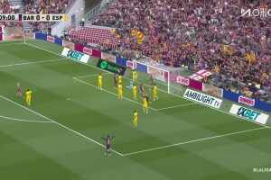 [进球视频]打破进球荒！亚马尔角球开出，费兰后点包抄头槌破门