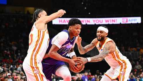 ??老鷹險勝爵士 約翰遜大三雙 蘭代爾首秀26+11+5 科利爾25+11