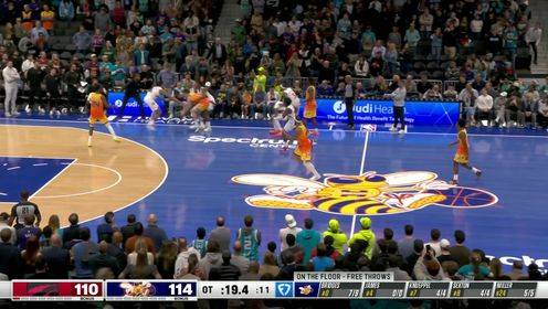 ?黄蜂加时终结猛龙9连胜！小桥35分&加时砍10分 巴恩斯30+12