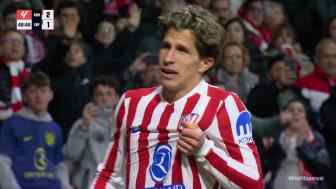 反超比分！小西蒙尼前插推射破門，馬競?cè)〉妙I(lǐng)先