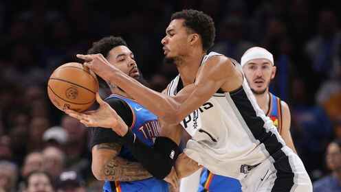 500帽里程碑！文班亞馬vs雷霆全場得17+7集錦