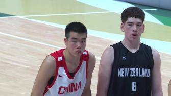 国青男篮热身赛响水站 中国男篮U16  64 - 57  新西兰U16 全场集锦