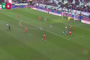 聯賽第25球！卡爾連過3人造點，凱恩點射破門，拜仁1-0不萊梅