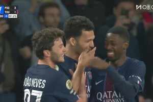  大巴黎殺死比賽！門德斯斷球助攻，拉莫斯外圍兜射死角破門！