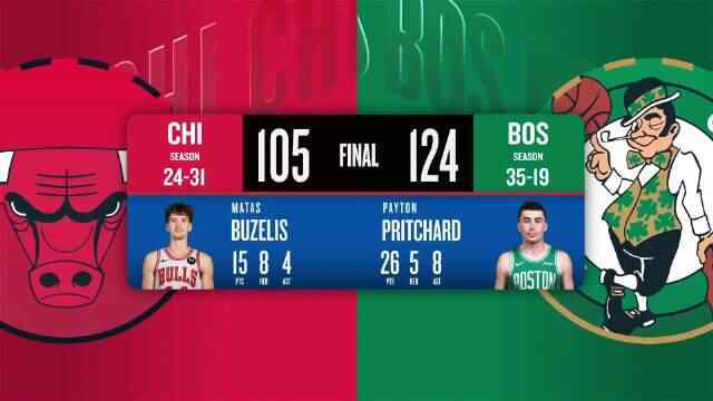 ??綠軍送公牛6連敗 布朗24分 武切維奇19+11 普理查德26+5+8