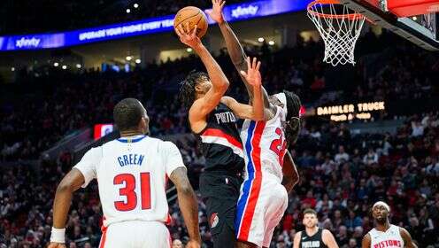 ??楊瀚森未登場開拓者逆轉(zhuǎn)失敗負(fù)活塞 杜倫26+10 康寧漢姆6犯