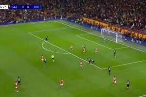 尤文0-1落后！伊爾迪茲停球被斷，薩拉抽射近角破門