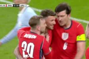  英格蘭打破僵局！本-懷特后點補射破門！打入個人英格蘭隊首球！