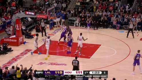 ??湖人再勝火箭豪取7連勝 東契奇40+9+10 詹姆斯14中13砍30分