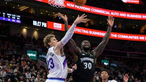 ?森林狼逆转爵士取3连胜 华子35分 兰德尔27+8+7 马尔卡宁21+8