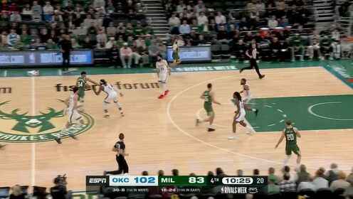 想贏得掄起來??！字母哥僅出手11次拿到19分14板7助1斷