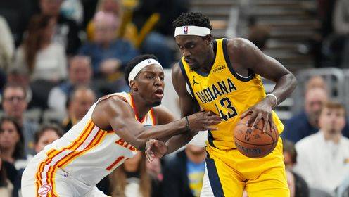 ??NBA杯-老鷹輕取步行者 杰倫-約翰遜22+13+8 西卡18+5+5