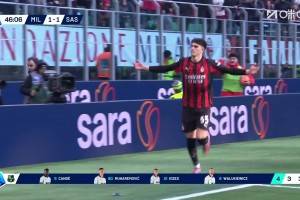 小将巴尔泰萨吉双响 米兰2-1反超比分