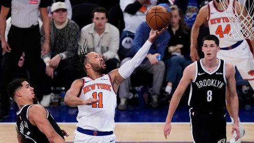 ?尼克斯6人上双大胜篮网 唐斯28+12 小波特25分