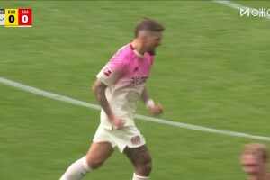 多特主場落后！本塞拜尼傳球被斷，安德里希遠(yuǎn)射破門！