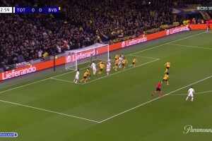 奧多貝爾禁區右側傳向門前，羅梅羅順勢掃射得手！